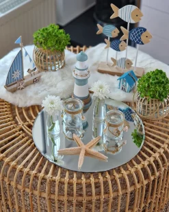 Pöydät<Beliani Sohvapoyta Rottinki Luonnonvari Limni