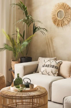 Pöydät<Beliani Sohvapoyta Rottinki Luonnonvari Limni