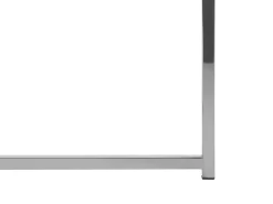 Fashion Beliani Sohvapoyta Ruostumaton Teras Marmorikuvio Valkoinen/Hopea Quincy