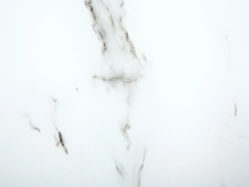 Fashion Beliani Sohvapoyta Ruostumaton Teras Marmorikuvio Valkoinen/Hopea Quincy