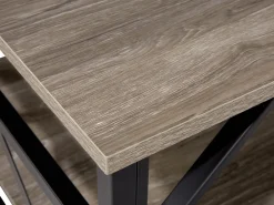 Pöydät<Beliani Sohvapoyta Ruskeanharmaa/Musta Bolton