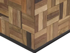 Sale Beliani Sohvapoyta Tiikki Tumma Puu Gameti