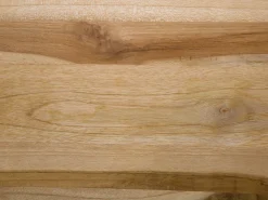 Best Beliani Sohvapoyta Tiikki Vaalea Puu/Musta Provo Ii