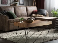 Pöydät<Beliani Sohvapoyta Tumma Puu Welton