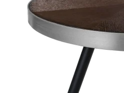 Pöydät<Beliani Sohvapoyta Tumma Puu/Hopea Ramona