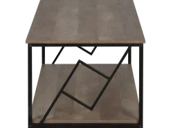 Best Beliani Sohvapoyta Tumma Puu/Musta Forres