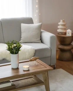 Hot Beliani Sohvapoyta Vaalea Puu Simla