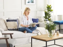 Pöydät<Beliani Sohvapoyta Vaalea Puu/Musta Delano