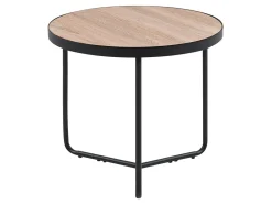 Hot Beliani Sohvapoytasetti Vaalea Puu/Musta 3 Kpl Melody