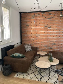 Hot Beliani Sohvapoytasetti Vaalea Puu/Musta 3 Kpl Melody