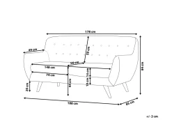 Sohvat<Beliani Sohvaryhma Samettinen Sininen Bodo
