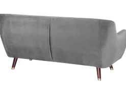 Shop Beliani Sohvaryhma Samettinen Vaaleanharmaa Bodo