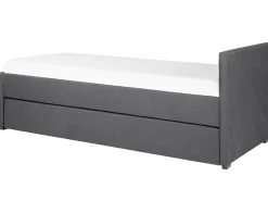 Best Beliani Sohvasanky Kangas Lisavuode Tummanharmaa 90 X 200 Cm Marmande