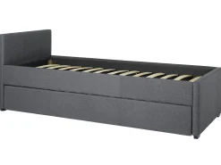 Best Beliani Sohvasanky Kangas Lisavuode Tummanharmaa 90 X 200 Cm Marmande