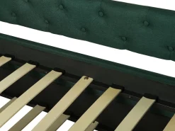 Flash Sale Beliani Sohvasanky Kangas Lisavuode Tummanvihrea 90 X 200 Cm Libourne