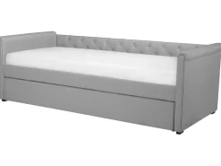 Lastenhuone<Beliani Sohvasanky Kangas Lisavuode Vaaleanharmaa 90 X 200 Cm Libourne