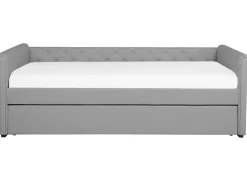 Lastenhuone<Beliani Sohvasanky Kangas Lisavuode Vaaleanharmaa 90 X 200 Cm Libourne