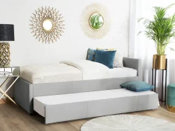 Cheap Beliani Sohvasanky Kangas Lisavuode Vaaleanharmaa 80 X 200 Cm Marmande