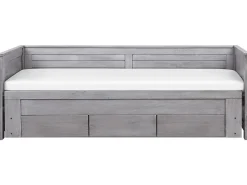 Lastenhuone<Beliani Sohvasanky Levitettava Säilytystila Harmaa 90/180 X 200 Cm Cahors