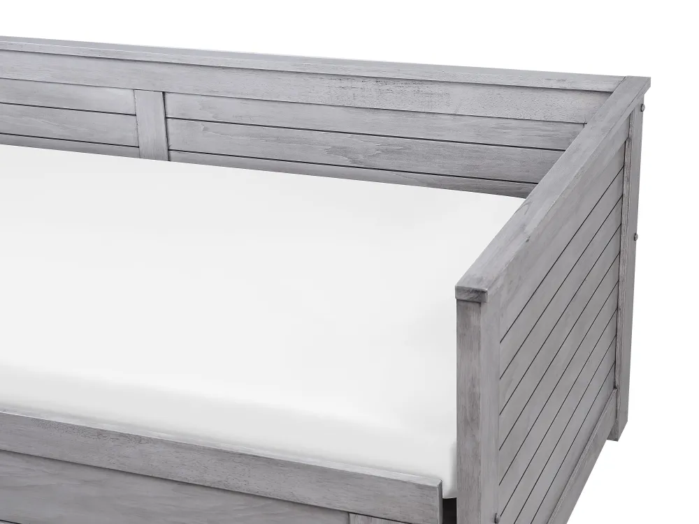 Lastenhuone<Beliani Sohvasanky Levitettava Säilytystila Harmaa 90/180 X 200 Cm Cahors