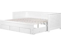 Lastenhuone<Beliani Sohvasanky Levitettava Säilytystila Valkoinen 90/180 X 200 Cm Cahors