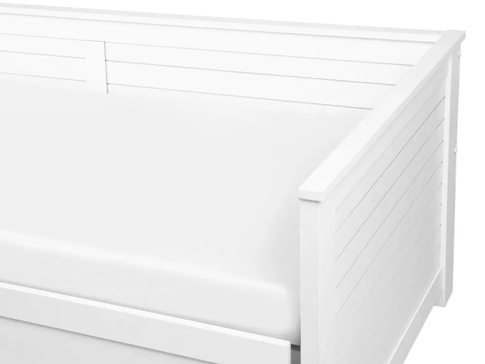 Lastenhuone<Beliani Sohvasanky Levitettava Säilytystila Valkoinen 90/180 X 200 Cm Cahors