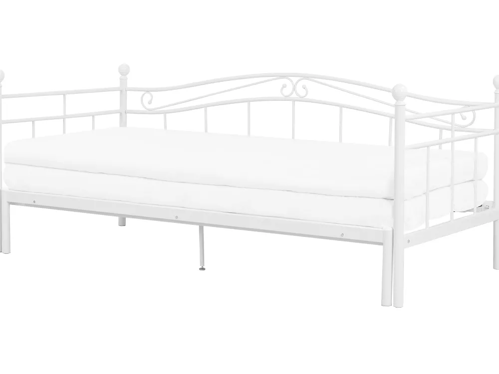 Lastenhuone<Beliani Sohvasanky Metalli Levitettava Valkoinen 90/180 X 200 Cm Tulle