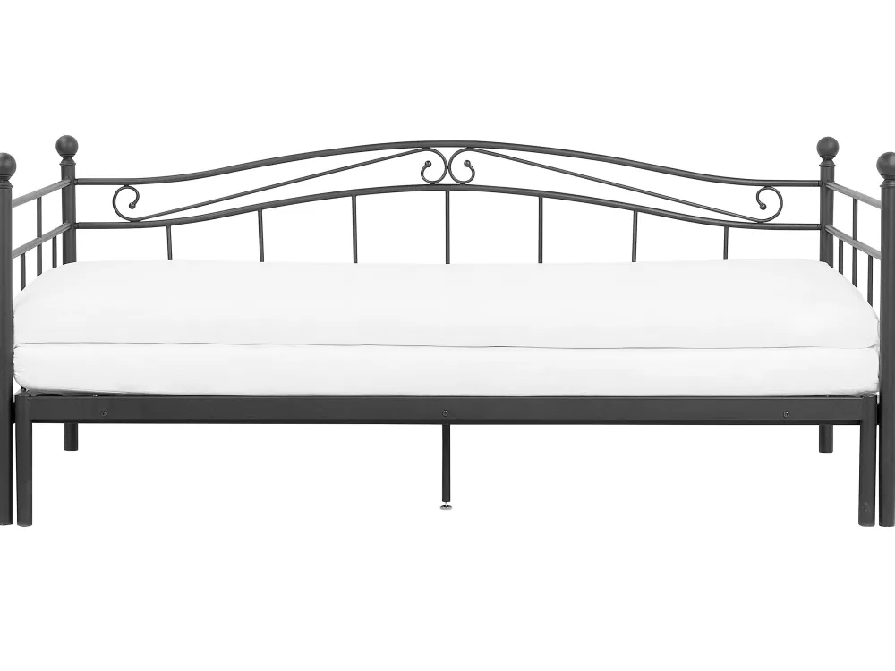 Lastenhuone<Beliani Sohvasanky Metalli Levitettava Musta 80/160 X 200 Cm Tulle