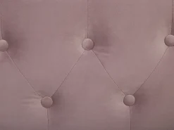 Store Beliani Sohvasanky Sametti Lisavuode Vaaleanpunainen 90 X 200 Cm Gassin