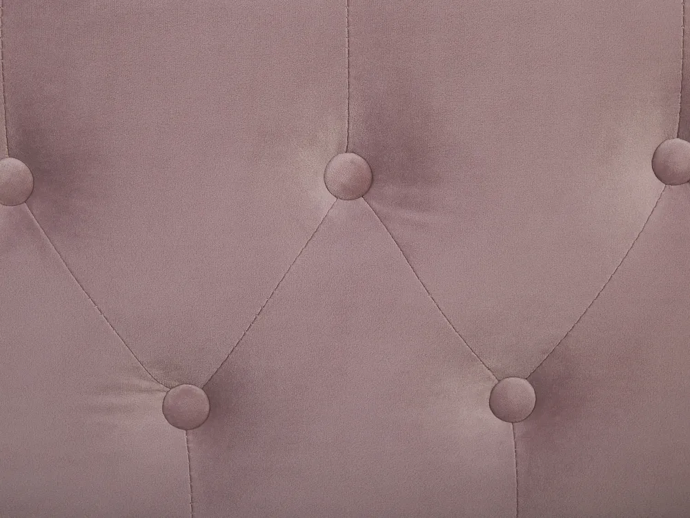 Store Beliani Sohvasanky Sametti Lisavuode Vaaleanpunainen 90 X 200 Cm Gassin