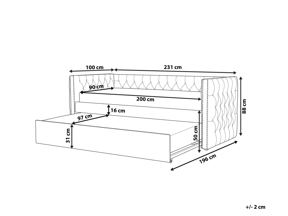 Store Beliani Sohvasanky Sametti Lisavuode Vaaleanpunainen 90 X 200 Cm Gassin
