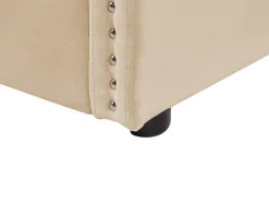 Sängyt<Beliani Sohvasanky Sametti Lisavuode Beige 90 X 200 Cm Troyes