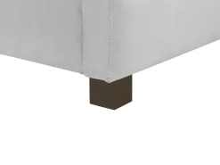 Online Beliani Sohvasanky Sametti Säilytystila Vaaleanharmaa 90 X 200 Cm Marray