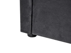 Lastenhuone<Beliani Sohvasanky Vakosametti Lisavuode Tummanharmaa 90 X 200 Cm Mimizan