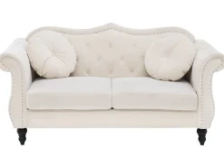 Cheap Beliani Sohvasetti Samettinen Beige Skien