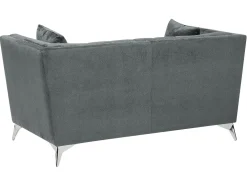 Sohvat<Beliani Sohvasetti Samettinen Harmaa Gaula