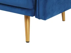 Sohvat<Beliani Sohvasetti Samettinen Laivastonsininen Maura