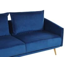 Sohvat<Beliani Sohvasetti Samettinen Laivastonsininen Maura