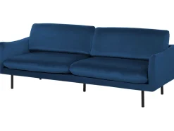 Sohvat<Beliani Sohvasetti Tummansininen Sametti 4-Istuttava Vinterbro