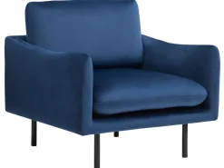 Sohvat<Beliani Sohvasetti Tummansininen Sametti 4-Istuttava Vinterbro