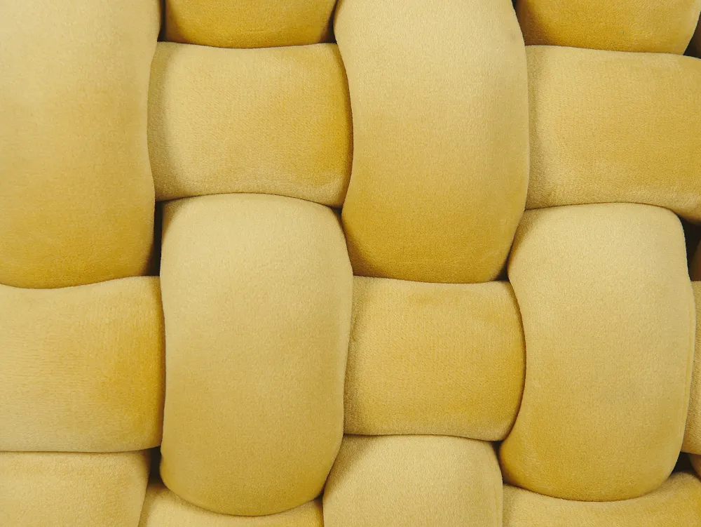 Tekstiilit<Beliani Solmutyyny 30 X 30 Cm Keltainen Sirali