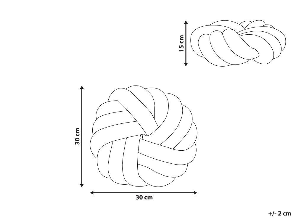 Tekstiilit<Beliani Solmutyyny 30 X 30 Cm Samettinen Harmaa Kimalteella Akola