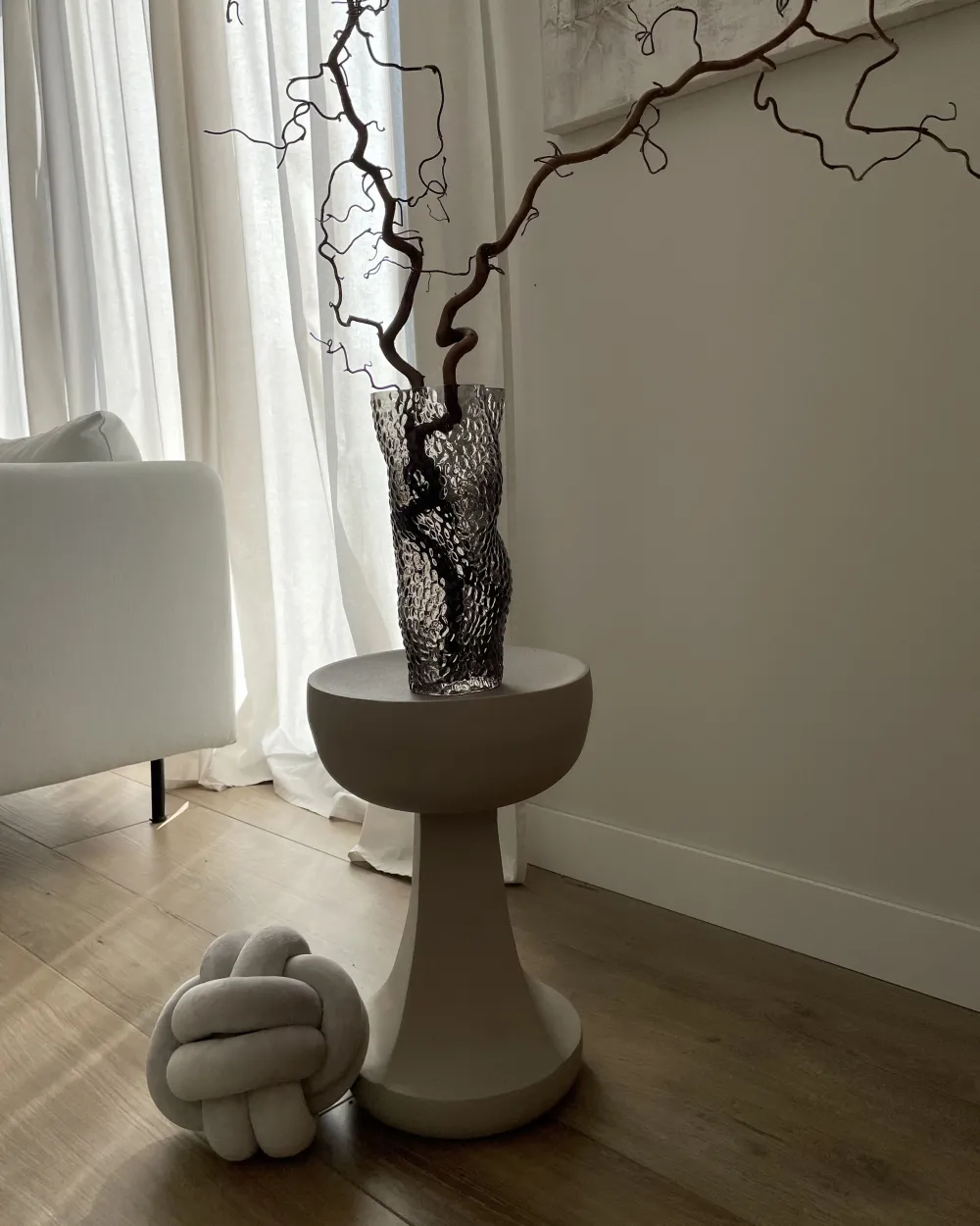 Tekstiilit<Beliani Solmutyyny Buklee Harmaa 19 Cm 2 Kpl Malni