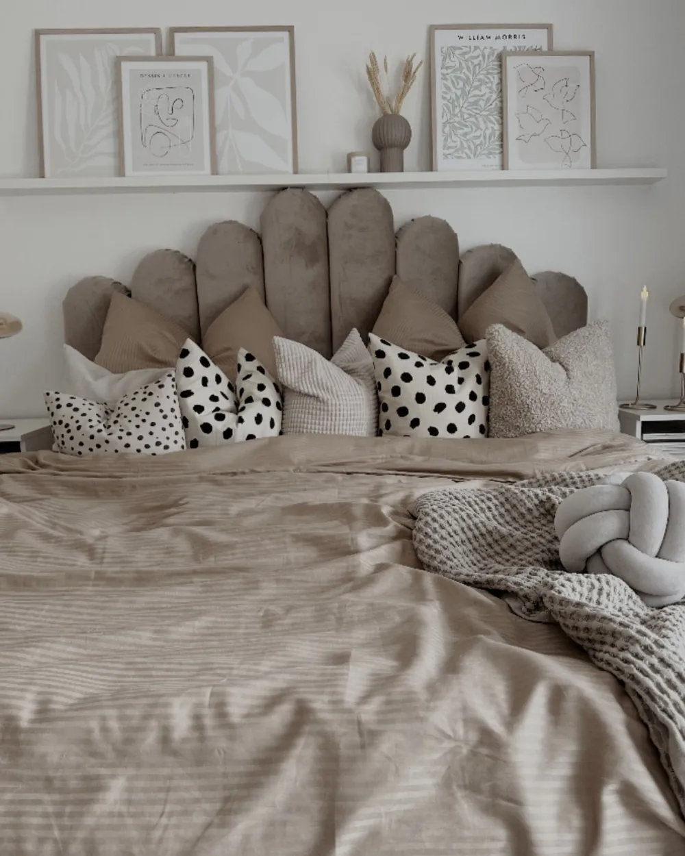 Tekstiilit<Beliani Solmutyyny Buklee Harmaa 19 Cm 2 Kpl Malni