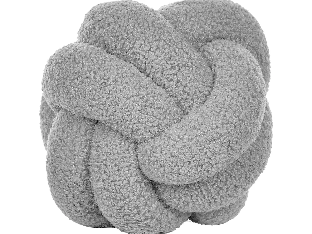 Tekstiilit<Beliani Solmutyyny Buklee Harmaa 19 Cm 2 Kpl Malni