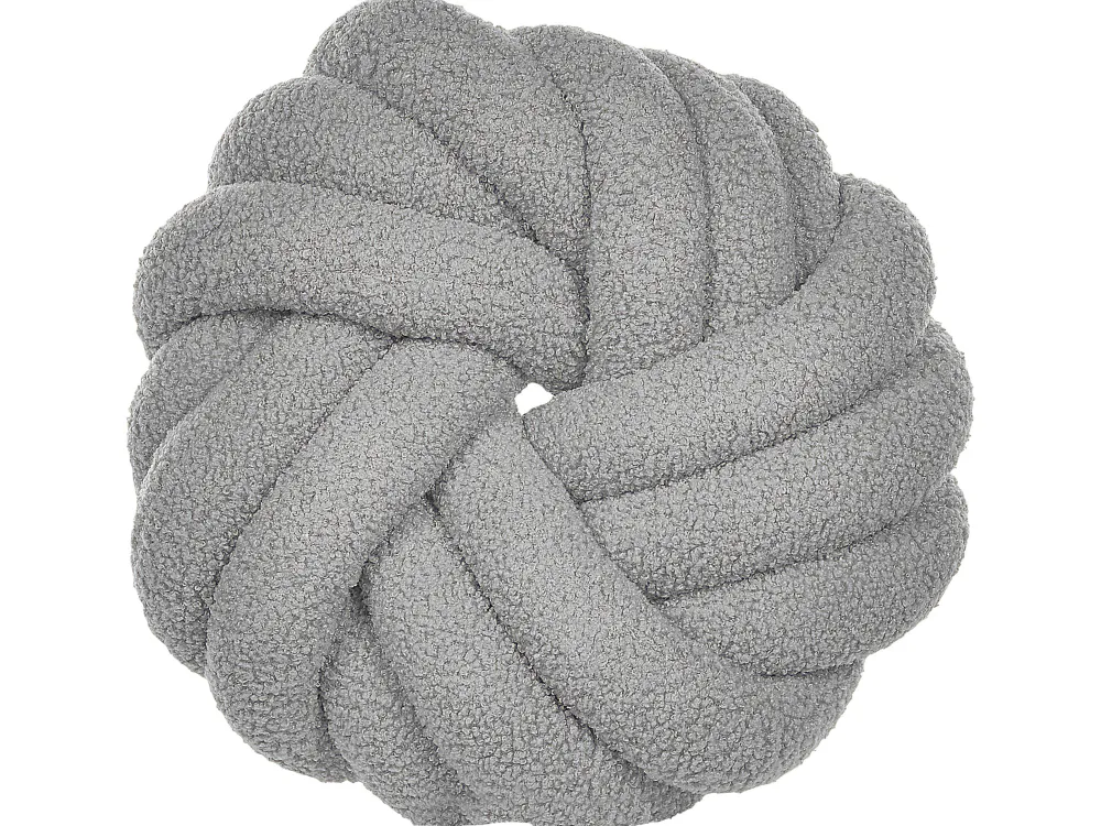 Tekstiilit<Beliani Solmutyyny Buklee Harmaa 31 X 31 Cm Akola