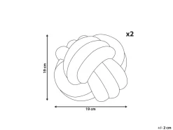 Shop Beliani Solmutyyny Buklee Sinapinkeltainen 19 Cm 2 Kpl Malni