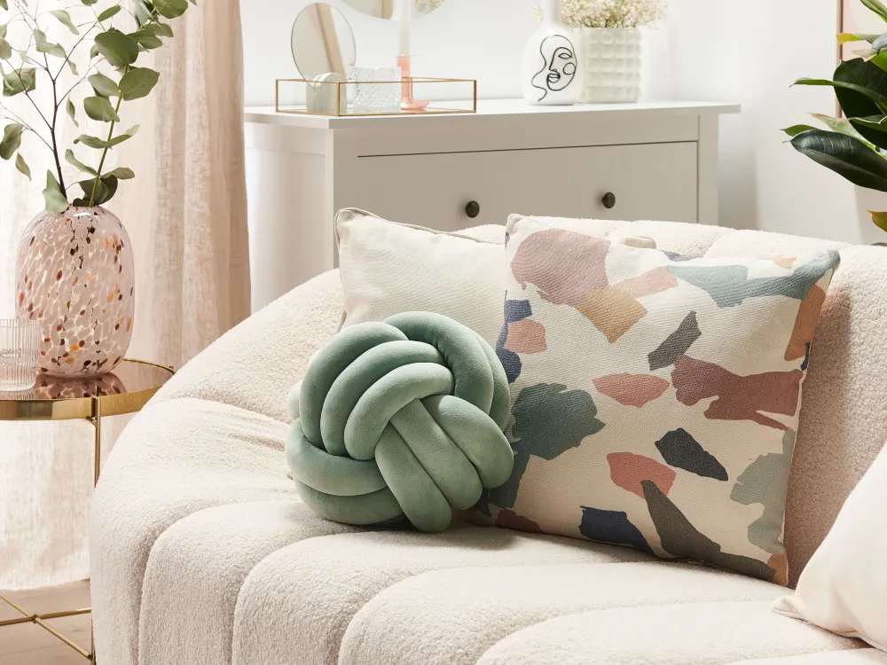 Sale Beliani Solmutyyny Sametti Mintunvihrea O 30 Cm Malni