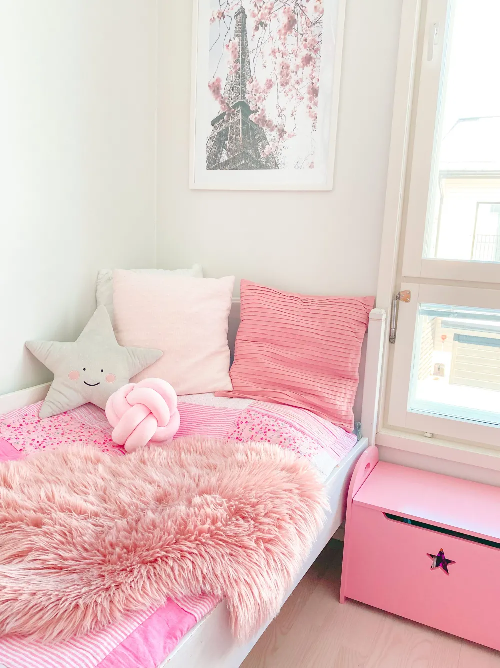 Tekstiilit<Beliani Solmutyyny Sametti Vaaleanpunainen 20 X 20 Cm Malni