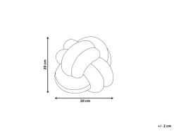 Tekstiilit<Beliani Solmutyyny Sametti Vaaleanpunainen 20 X 20 Cm Malni
